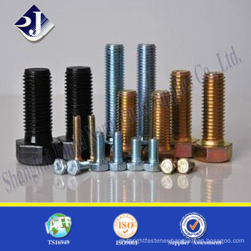 Din931 hexagonal bolt Main product hex head bolt Grade 10.9 hex head bolt